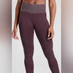 Athleta Twilight Tight 2.0 -NWOT - Small - Antique Burgundy